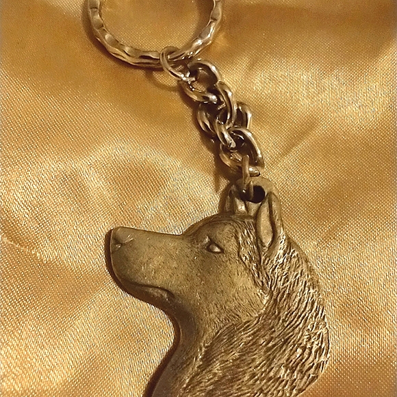 Key Ring 🌅Pewter Husky Key Ring Charm - Picture 6 of 6